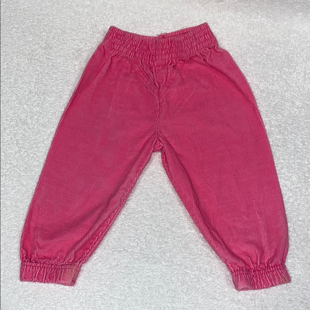 Vintage toddletime pink corduroy joggers 2t